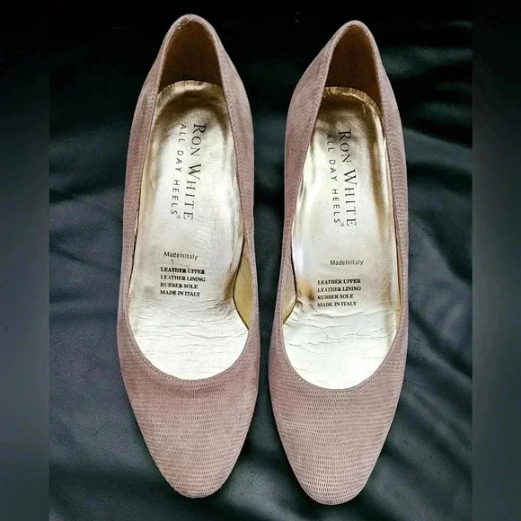 Ron White Luxury All  Day Heel Pump Pale Beige Size 6/6.5 US 361/2 euro - Picture 3 of 8